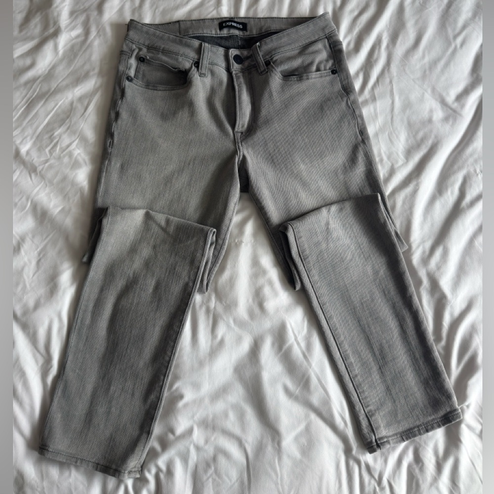Express Slim fit Jeans 30waist 30length. Gray. Stretchy. Used a few times